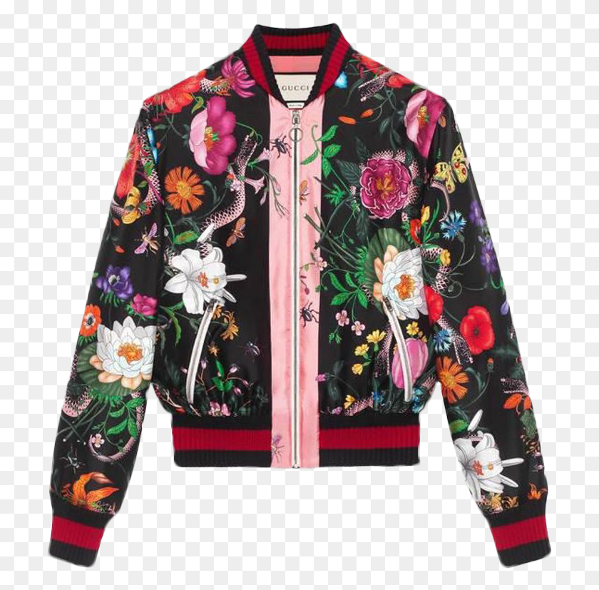 709x767 Alessandro Michele39s Gucci Was The Biggest Brand Of Bomberjacke Damen Bunt, Clothing, Apparel, Jacket HD PNG Download