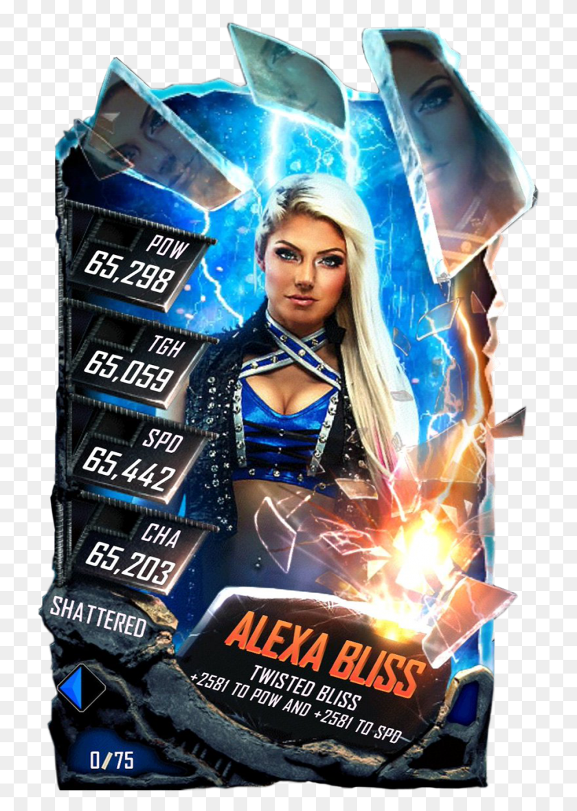 732x1120 Alexabliss S5 24 Shattered10 Wwe Supercard Shattered Pro, Poster, Advertisement, Costume HD PNG Download