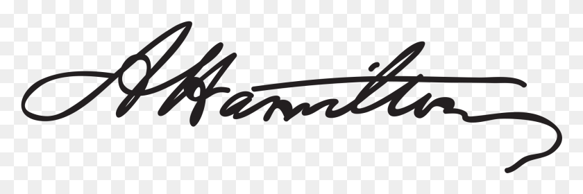 1912x541 Descargar Png Alexander Hamilton Signaturert Hamilton39S Signature, Texto, Escritura A Mano, Caligrafía Hd Png