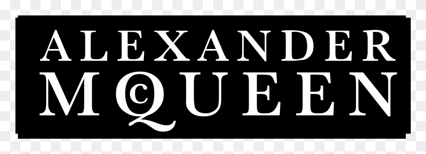 2331x735 Descargar Png Alexander Mcqueen Logotipo Transparente De Alexander Mcqueen, Etiqueta, Texto, Word Hd Png
