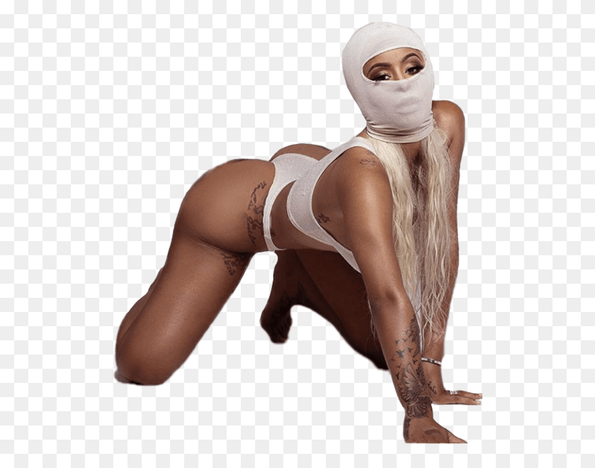 522x600 Alexis Skyy Ski Mask Way Mask, Clothing, Apparel, Lingerie HD PNG Download