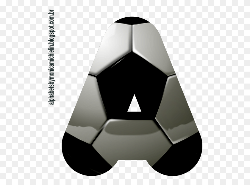 521x560 Alfabeto Bola De Futebol Em 3d Fundo Transparente Alfabeto Bola De Futebol, Soccer Ball, Ball, Soccer HD PNG Download