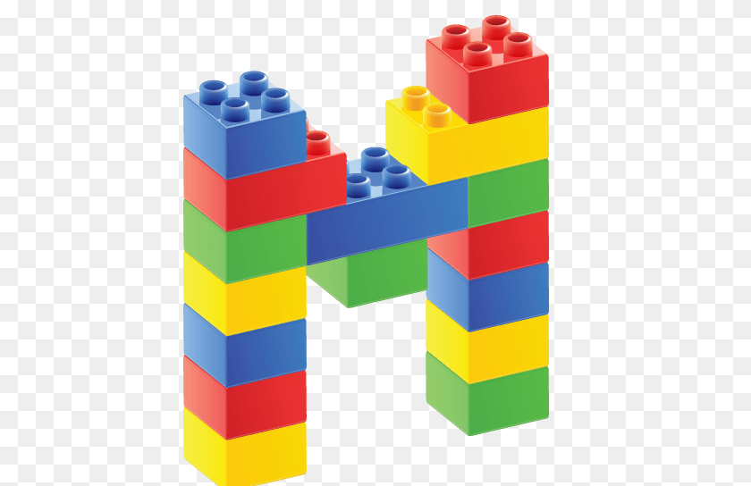 469x544 Alfabeto De Bloques M Lego Everything Alphabet, Toy, Bulldozer, Machine Transparent PNG