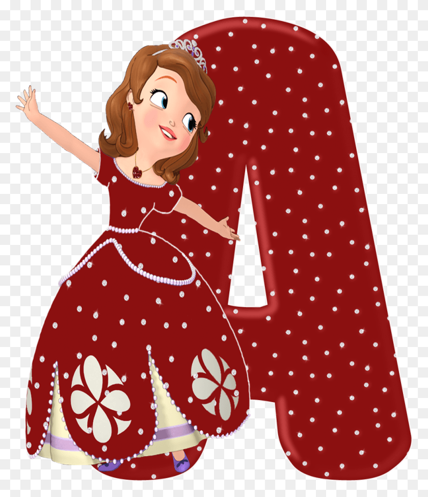 984x1154 Alfabeto Decorativo Alfabeto Princesa Sofia 5 Princesa Sofia, Dress, Clothing, Apparel HD PNG Download