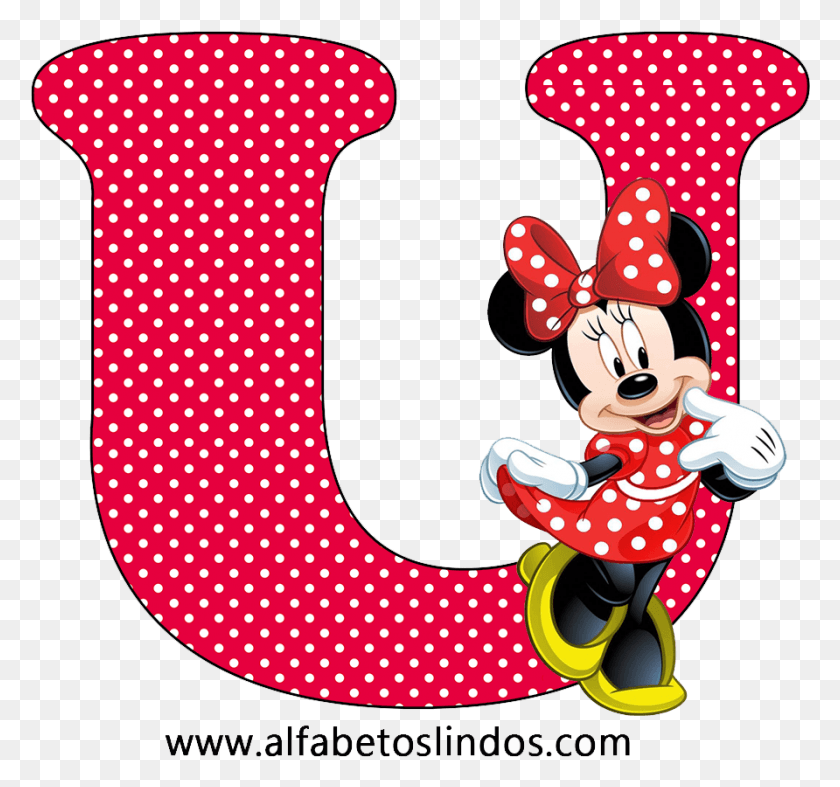892x832 Alfabeto Decorativo Da Minnie Po Vermelho Letras Em Biografia De Minnie Mouse, Texture, Polka Dot, Symbol HD PNG Download