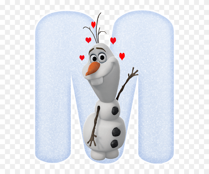 582x640 Alfabeto Decorativo Frozen Olaf Frozen Invitation Template, Snowman, Winter, Snow HD PNG Download