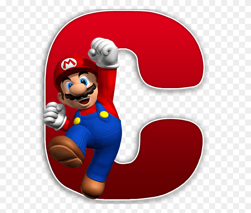 578x653 Alfabeto Decorativo Mario Bross Super Mario Bros HD PNG Download