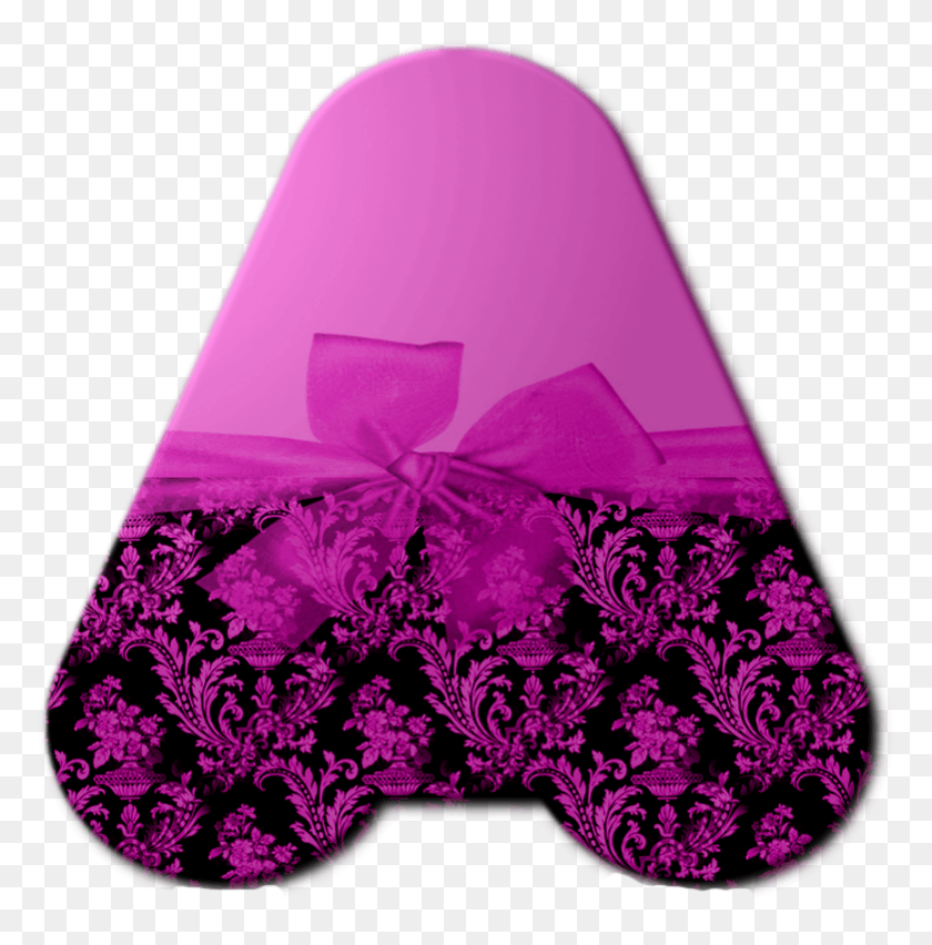 781x794 Alfabeto Roxo E Purple Ribbon Alphabet Snowboard, Clothing, Apparel, Purple HD PNG Download