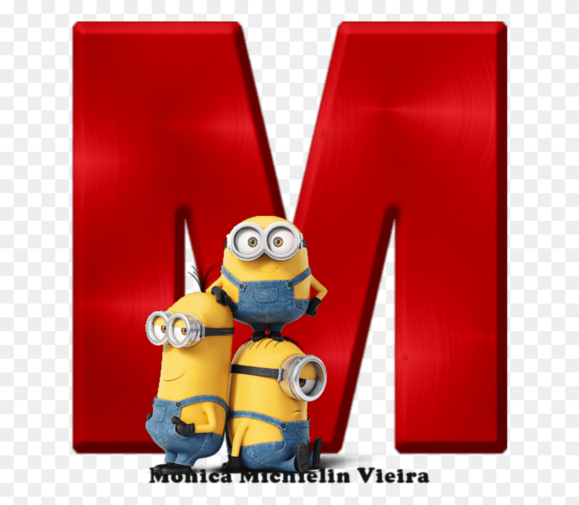 633x672 Alfabeto Vermelho Com Minions Minions For Android, Robot, Toy HD PNG Download