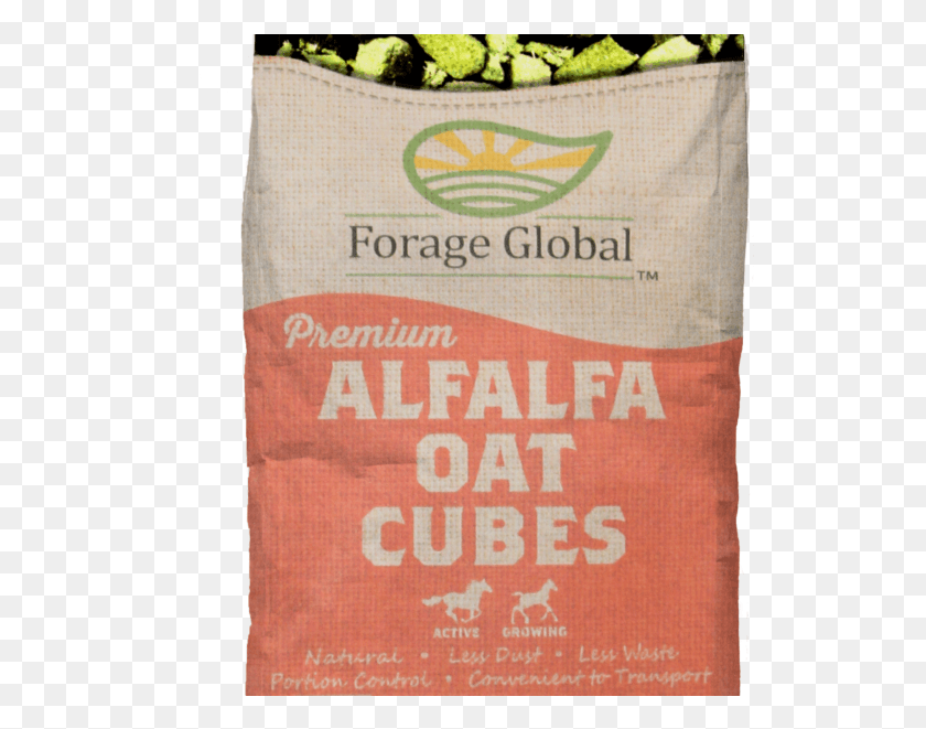 530x601 Descargar Png Alfalfa Avena Cubos De Forraje Productores Globales Productores Alimentos Naturales, Libro, Saco, Bolsa Hd Png