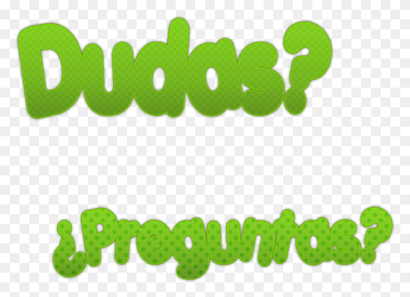821x579 Alguna Pregunta Preguntas O Dudas Gif, Text, Alphabet, Green HD PNG Download
