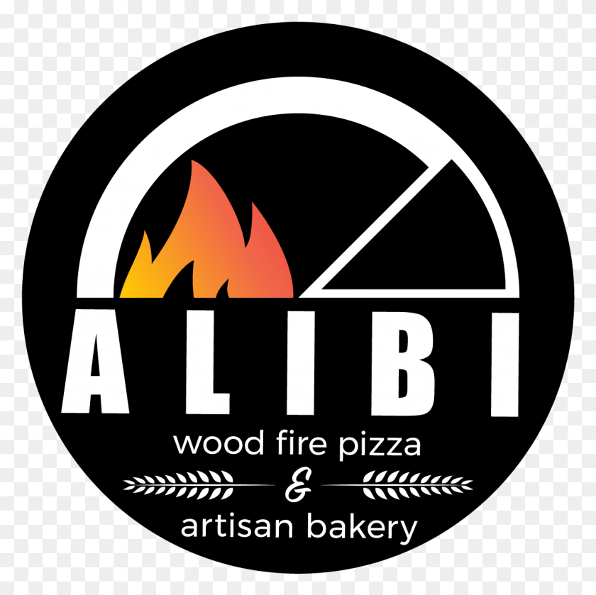 1158x1157 Alibi Wood Fire Logo Circle, Text, Symbol, Trademark Descargar Hd Png