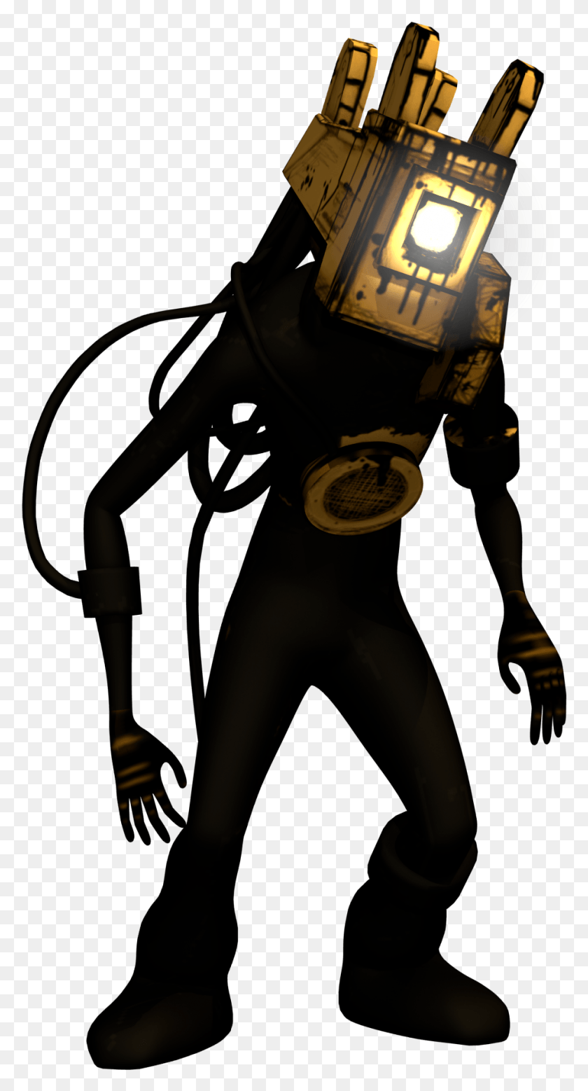 949x1823 Alice Angel Who We All Know Who The Real Angel Of Batim Bendy And The Ink Machine The Projectionist, Clothing, Helmet, Person HD PNG Download