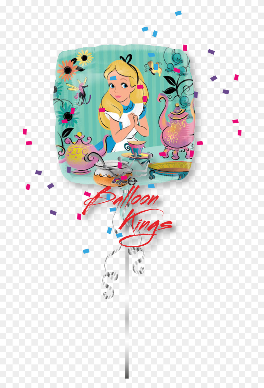 702x1175 Alice In Wonderland Balloon, Graphics, Paper HD PNG Download