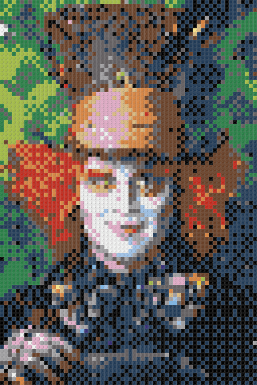 1280x1920 Alice In Wonderland Mad Hatter, Art, Mosaic, Tile PNG