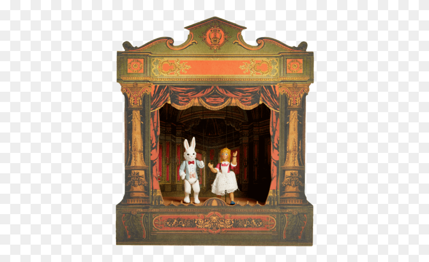 391x454 Alice In Wonderland Music Box Theatre, Interior Design, Indoors, Fireplace HD PNG Download