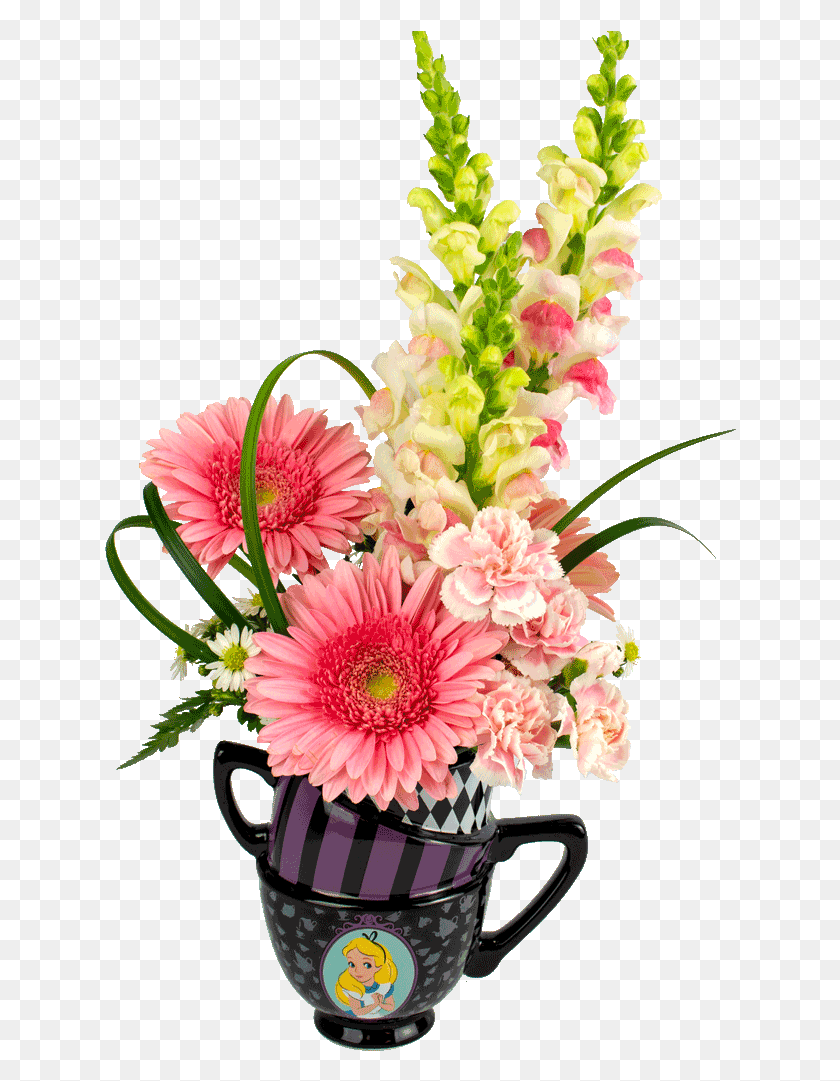 632x1021 Алиса В Стране Чудес Розовый Букет, Растение, Цветок, Цветение Png Скачать