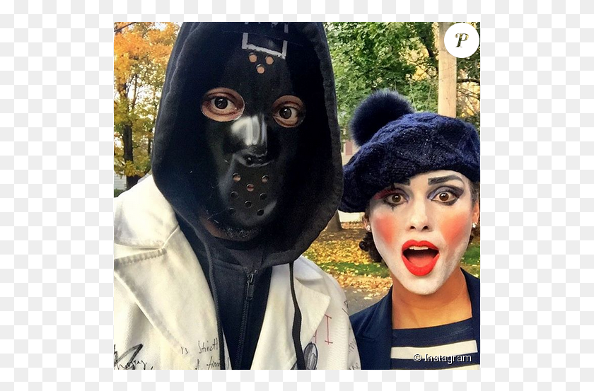 519x493 Alicia Keys Et Son Mari Swizz Beatz Pour Halloween Face Mask, Person, Performer, Head HD PNG Download
