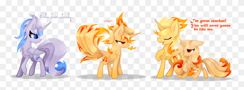 1236x397 Alicorn Angry Artist Cartoon, Fire, Flame, Dragon HD PNG Download