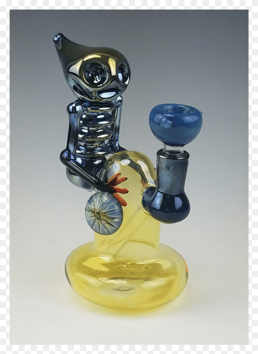1145x1601 Alien Banger Hanger Pyrex Water Pipe By Mile High Glass Figurine, Goblet, Bottle, Toy HD PNG Download