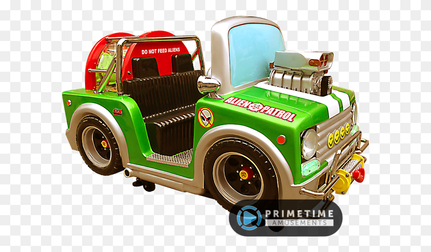 599x432 Descargar Png Alien Boogey Patrol Interactive Kiddie Ride By Family Alien Boogey Patrol, Camión, Vehículo, Transporte Hd Png