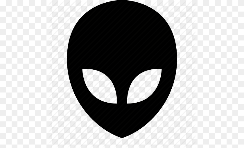 Alien Face Icon, Mask Sticker PNG