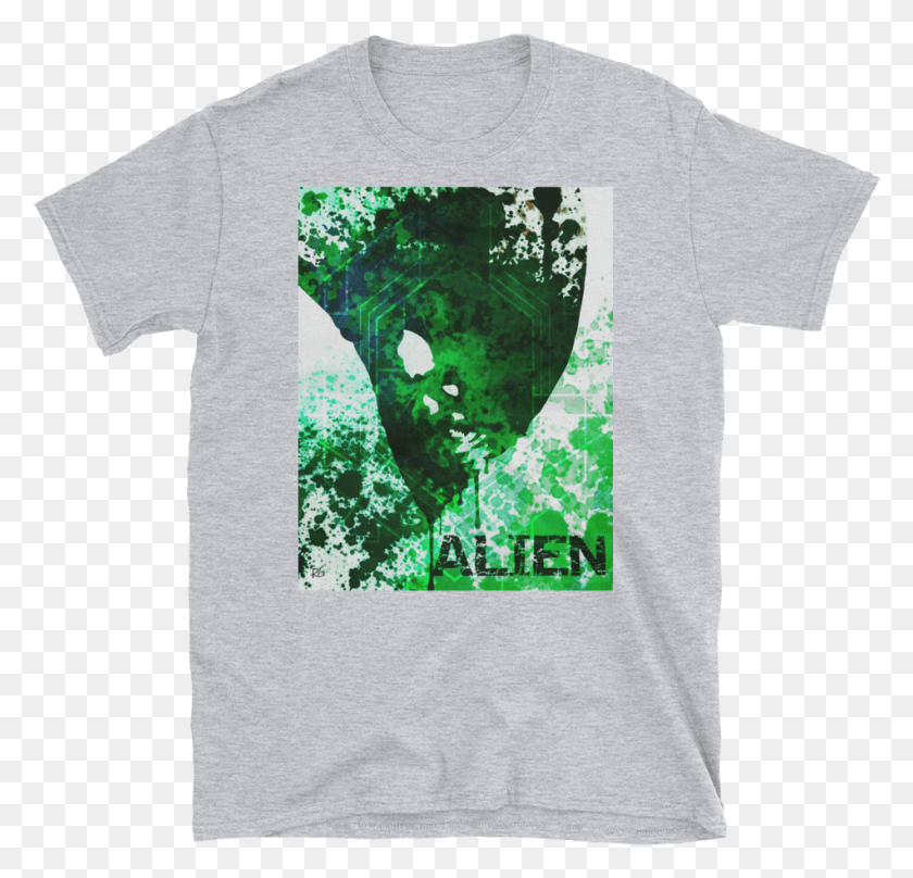 951x912 Alien Face Short Sleeve Unisex T Shirt T Shirt, Clothing, Apparel, T-shirt HD PNG Download