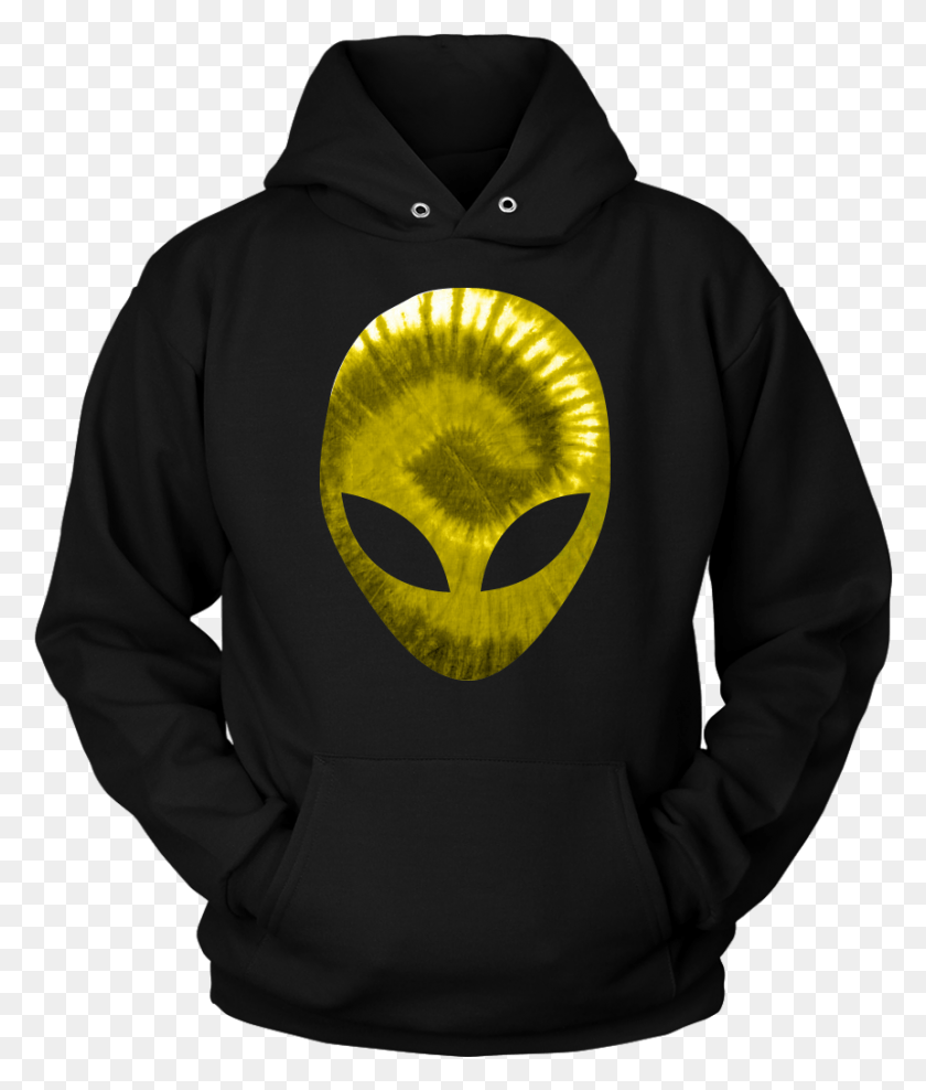861x1025 Alien Head Hoodie Extra Terrestrial Yellow Holographic T Shirt, Clothing, Apparel, Sweatshirt HD PNG Download