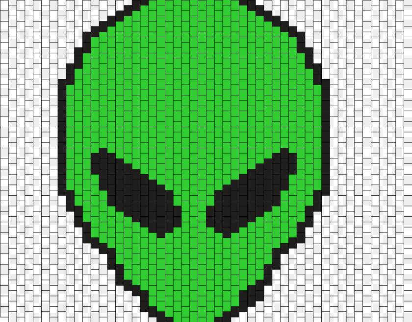 1050x823 Alien Head W Border Deadpool Logo Pixel Art, Green, Blackboard Transparent PNG