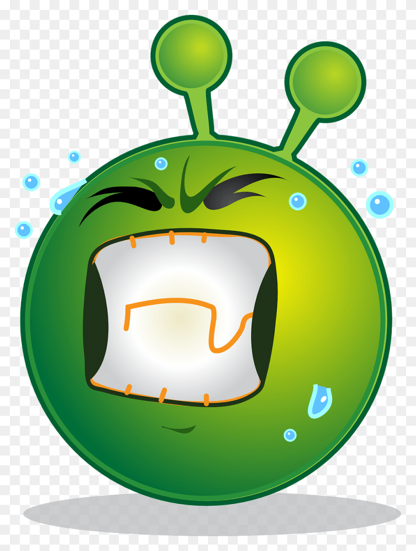 948x1280 Alien Smiley Emoji Smiley, Plant, Green, Food HD PNG Download