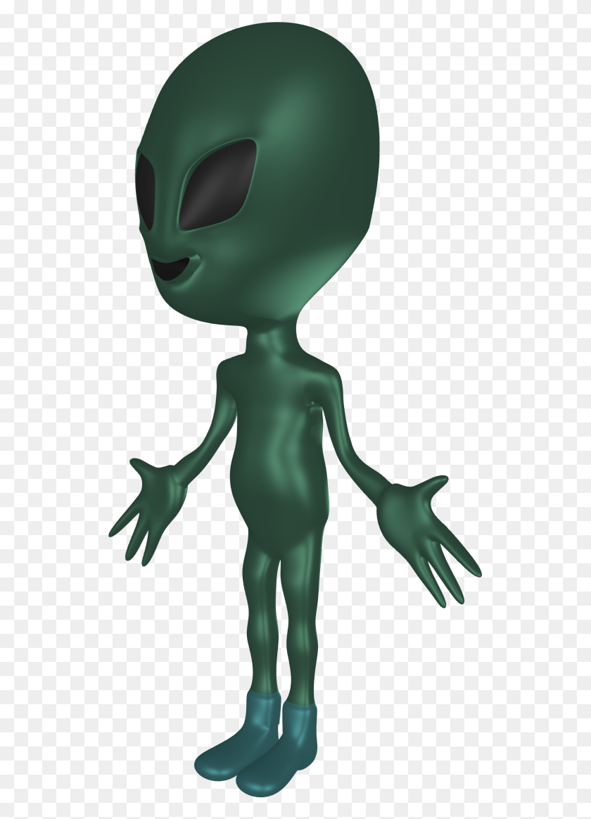 533x1103 Иллюстрация Инопланетянина V1, Игрушка, Зеленый, Стекло Hd Png Скачать
