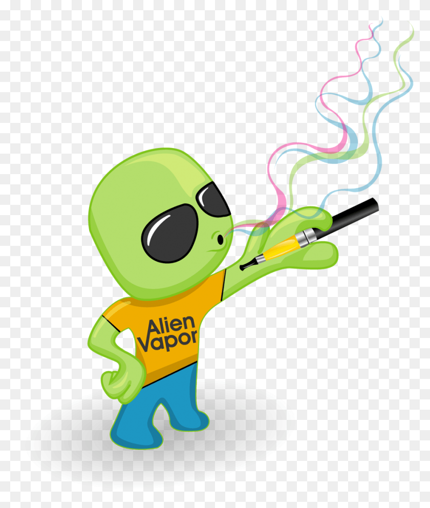 921x1101 Alien Vapor For Healthier Smoking Habits Cartoon, Graphics, Water Gun HD PNG Download
