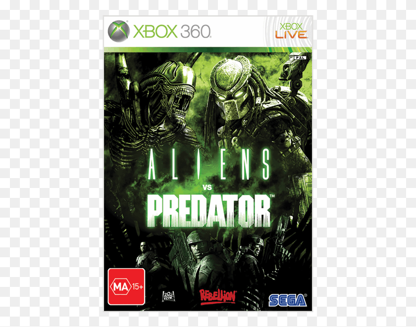 427x601 Aliens Vs Predator Alien Vs Predator Xbox, Person, Human, Poster HD PNG Download