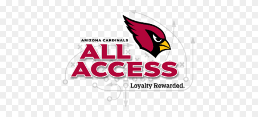 435x320 Descargar Png All Access Loyalty Arizona Cardinals, Etiqueta, Texto, Logotipo Hd Png