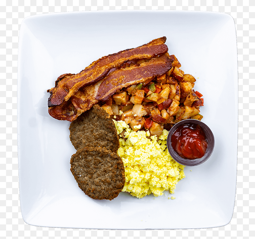 730x728 All American Breakfast Scrambled Eggs, Food, Meal, Dish HD PNG Download