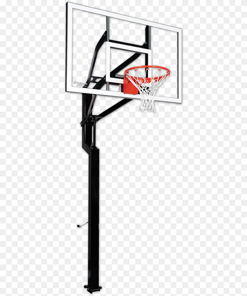 411x1007 All American Signature Series 60 Backboard Height Of Basketball Pole From Ground, Hoop Clipart PNG