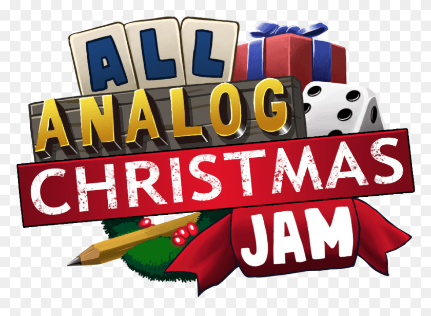 888x632 All Analog Christmas Jam Graphic Design, Text, Game, Alphabet HD PNG Download