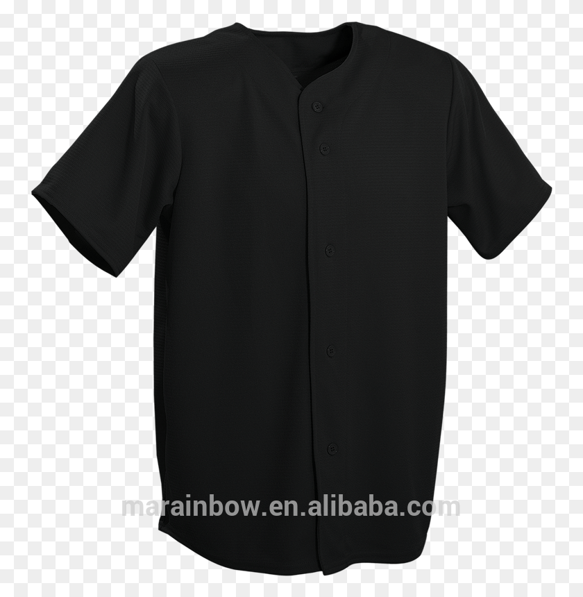 752x800 All Black Plain Baseball Jersey Wholesale Custom Baseball T Shirt, Clothing, Apparel, Shirt HD PNG Download