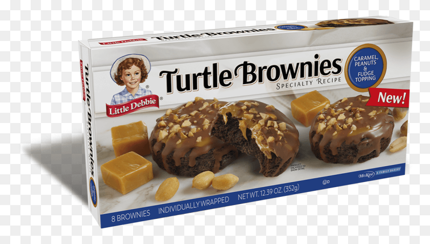 1105x590 Descargar Png Todos Los Brownies Little Debbie Turtle Brownie, Postre, Comida, Fudge Hd Png
