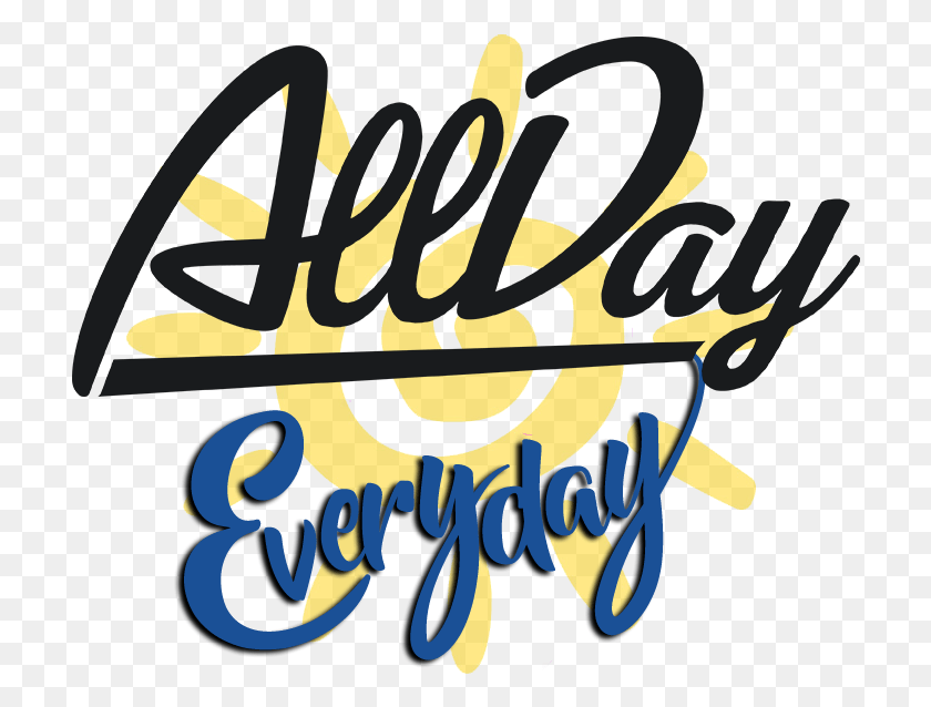 712x578 All Day Everyday Calligraphy, Text, Handwriting, Alphabet HD PNG Download