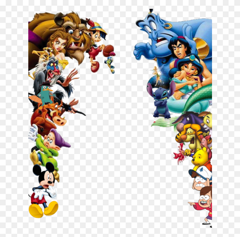 644x771 Todos Los Personajes De Disney Personajes De Disney Fondo Transparente, Super Mario, Angry Birds Hd Png