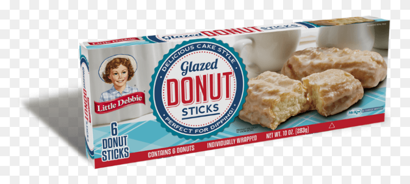 798x325 All Donuts Little Debbie Glazed Donut Sticks, Bread, Food, Person HD PNG Download