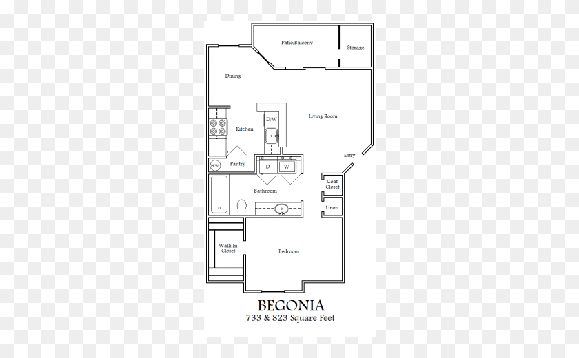 250x460 All Floor Plansbegonia Floor Plan, Floor Plan, Diagram, Plot HD PNG Download