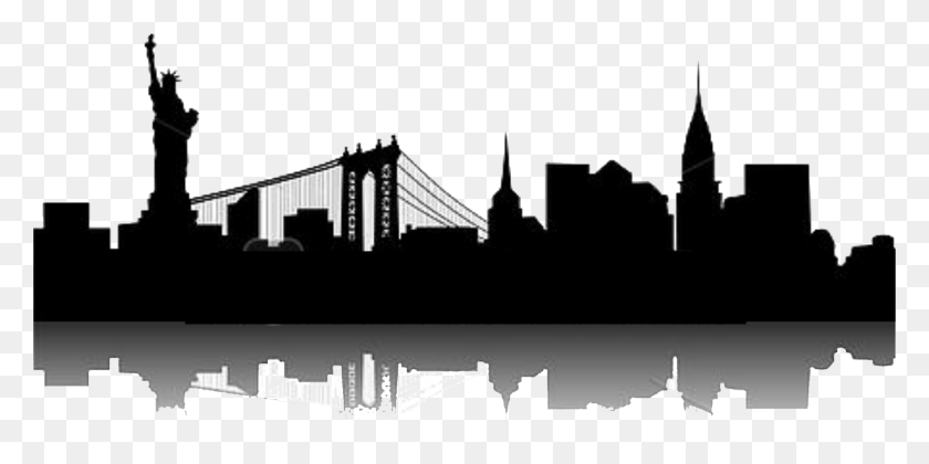 3315x1532 Все Игры Будут На Bridgewater Amp South Plainfield Skyline Нью-Йорка, Здание, Мост, Архитектура Hd Png Скачать
