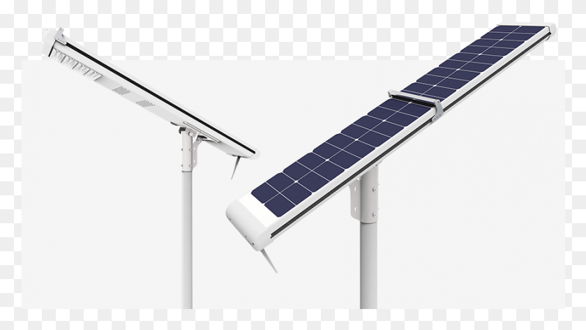 875x464 All In One Solar Street Light Satellite, Electrical Device, Solar Panels HD PNG Download