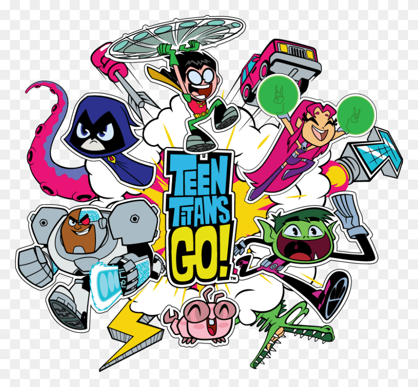 800x735 Descargar Png All New Teen Titans Go Food Fight Los Jóvenes Titanes, Etiqueta, Texto, Intérprete Hd Png