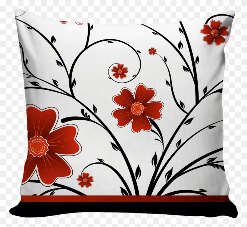 1137x1037 All Our Pillows Floral Frame, Pillow, Cushion, Floral Design HD PNG Download