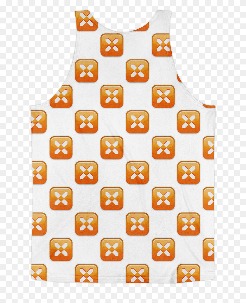 640x974 Майка All Over Emoji Active Tank, Фартук Hd Png Скачать