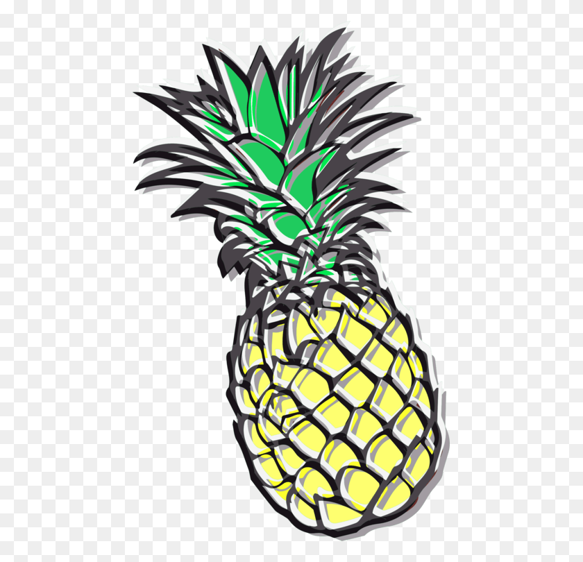 457x750 All Photo Clipart Pineapple Clipart, Plant, Fruit, Food HD PNG Download