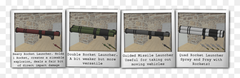 1215x336 All Rocket Launchers Deal Large Amounts Of Armour Piercing Double Rocket Launcher, Weapon, Weaponry, Bomb HD PNG Download